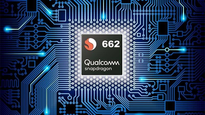 Con chip Snapdragon 662 hỗ trợ tối đa gi&uacute;p hiệu năng m&aacute;y ổn định