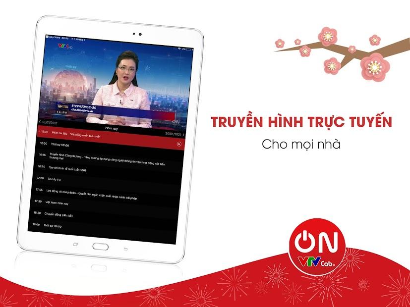 Giao diện thân thiện của VTVcab ON