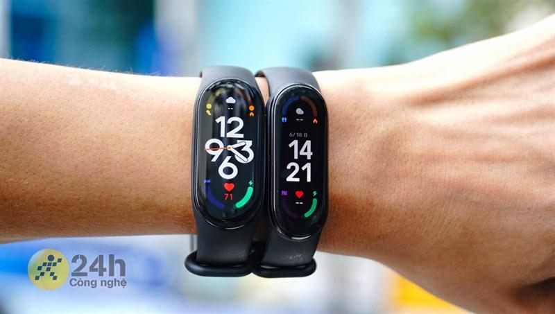 Kích thước màn hình trên Xiaomi Band 7 được nâng cấp lớn hơn so với tiền nhiệm