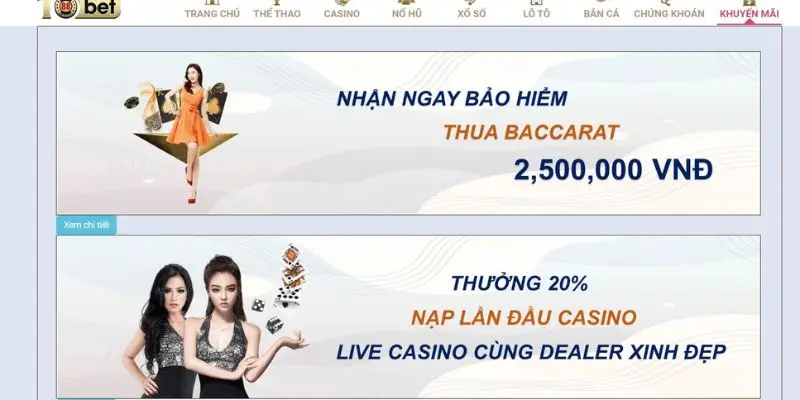 Khám phá bảo hiểm thua cược live casino tại Tobet88 