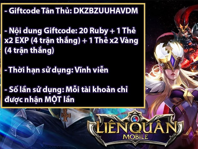 Hướng Dẫn Nhập Giftcode Liên Quân Mobile Mới Nhất 2024