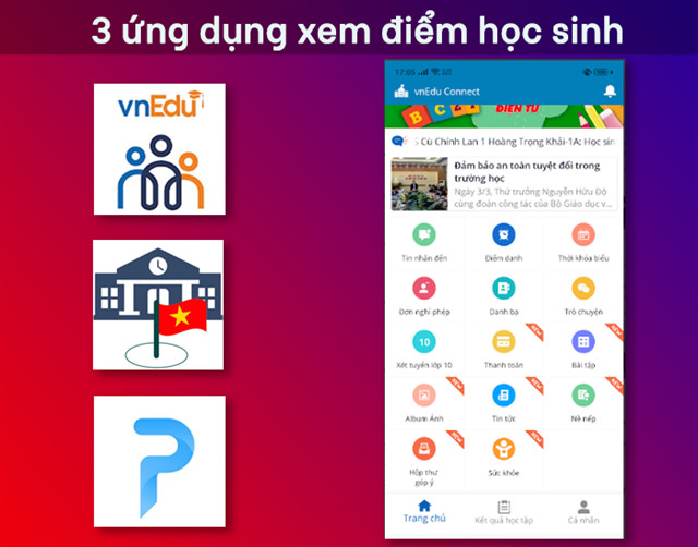 3 ứng dụng xem điểm, kết quả học tập