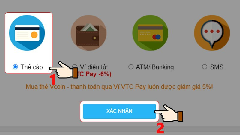 Hướng Dẫn Nạp Vcoin Nhanh Chóng, Đơn Giản Cho Game Thủ