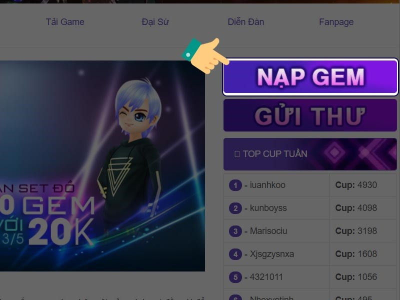 Hướng Dẫn Nạp Game Avatar Musik Nhanh Chóng, An Toàn