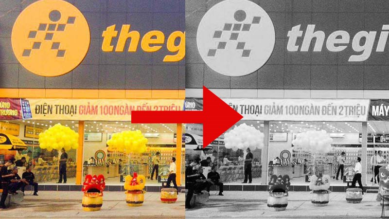 alt: Ảnh đen trắng trong Photoshop