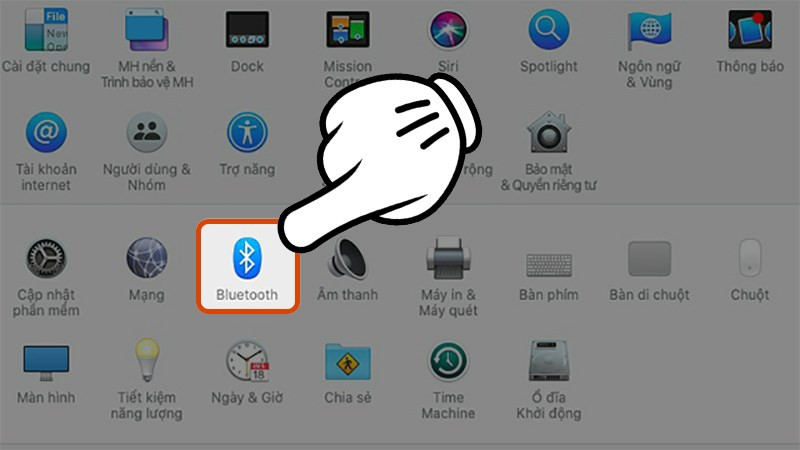 alt: Cài đặt Bluetooth trên macOS