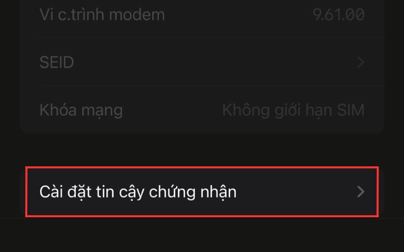 Alt: Cài đặt chứng nhận tin cậy cho VPN