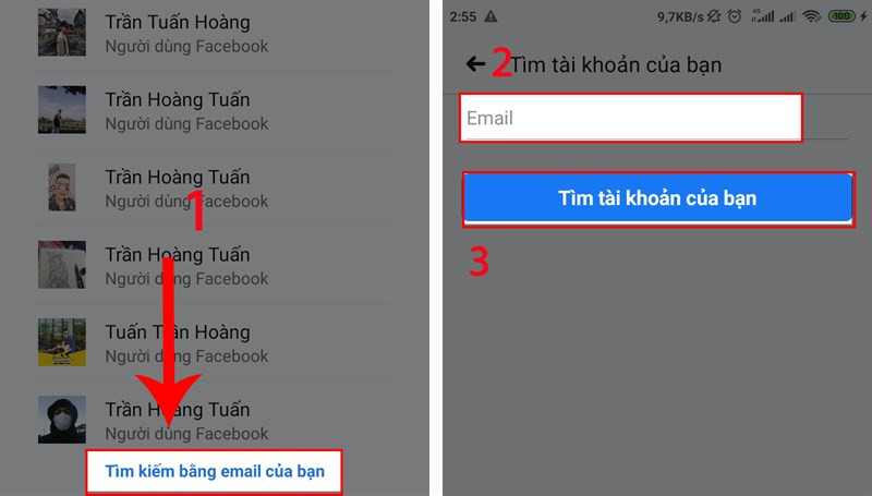 alt: Giao diện chọn tìm kiếm bằng email