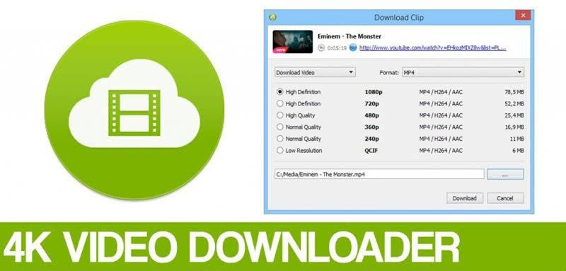 alt: Giao diện phần mềm 4K Video Downloader