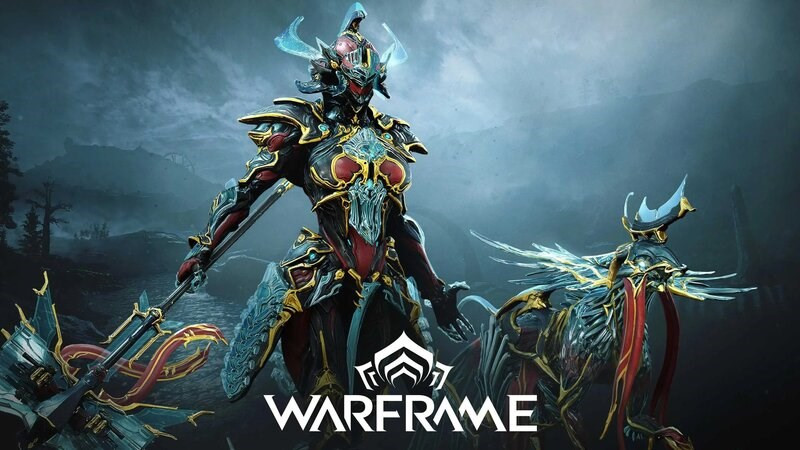 alt: Hình ảnh gameplay Warframe với nhân vật Tenno sử dụng vũ khí và kỹ năng đặc biệt trong môi trường không gian