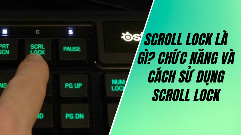 alt: Hình minh họa chức năng Scroll Lock trong Excel