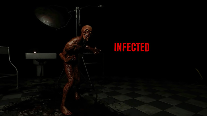 alt: Infected trong game Deceit, hình ảnh quái vật đội lốt người