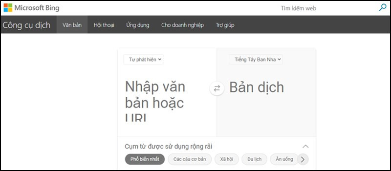 alt: Microsoft Bing, công cụ dịch thuật mạnh mẽ