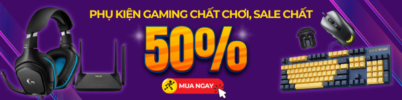 alt text: Banner quảng cáo phụ kiện gaming