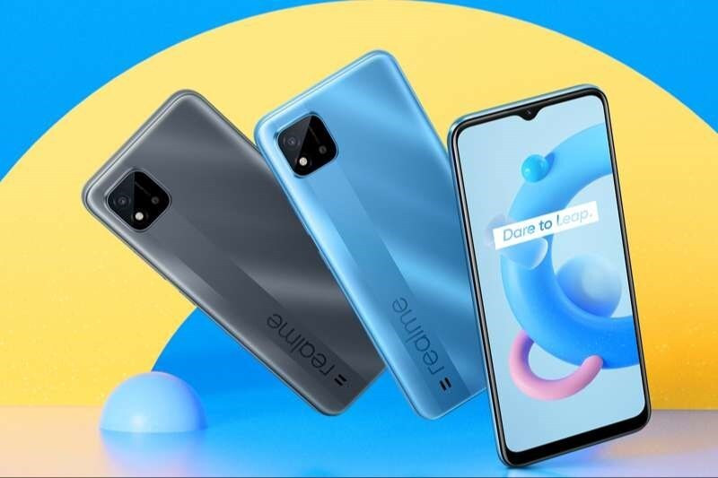 alt text: Điện thoại Realme với thiết kế năng động và hiệu năng ổn định