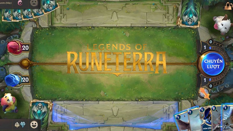 alt text: Giao diện chơi game Huyền Thoại Runeterra