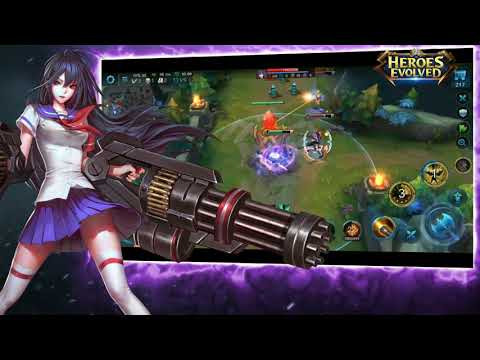 alt text: Giao diện chọn tướng trong Heroes Evolved