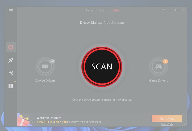 alt text: Giao diện quét Driver Booster