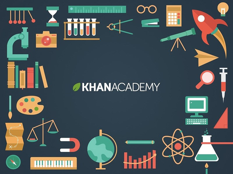 alt text: Giao diện trang web học tập trực tuyến Khan Academy