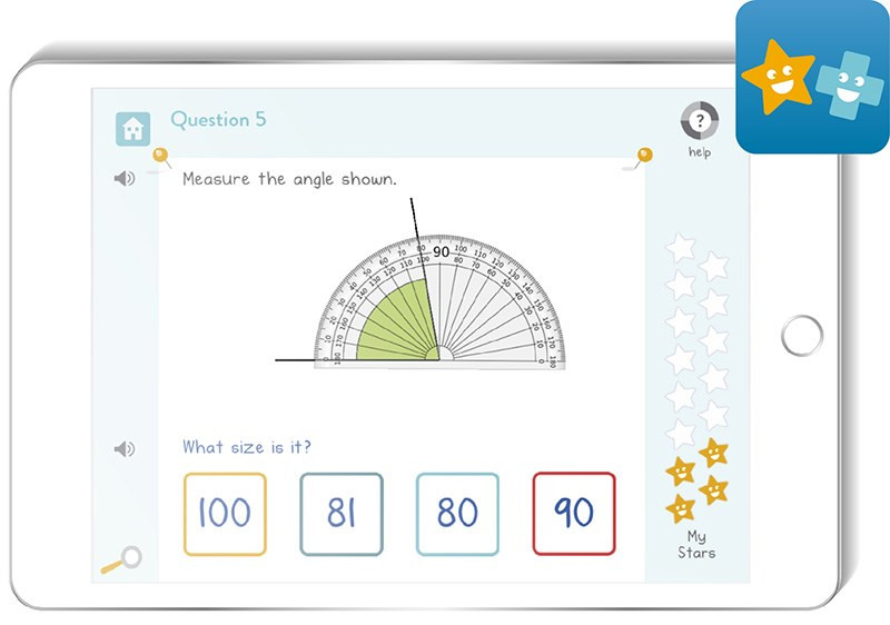 alt text: Giao diện ứng dụng học toán DoodleMath trên điện thoại