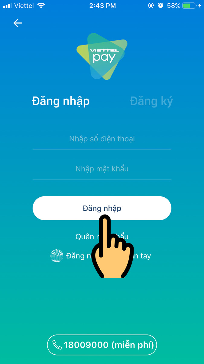 alt text: Giao diện ứng dụng ViettelPay