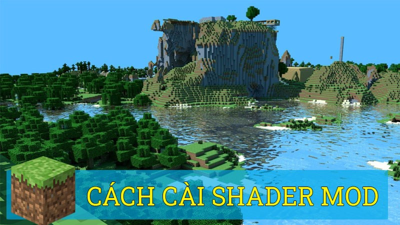 alt text: Hình ảnh minh họa giao diện web tải Shader Mod