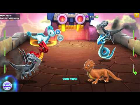 alt text: Hình ảnh rồng chiến đấu trong Dragon Mania Legends