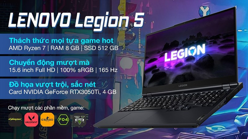 alt text: Lenovo Legion - lựa chọn lý tưởng cho game thủ