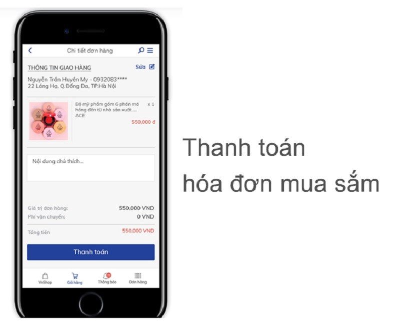 alt text: Thanh toán hóa đơn trên BIDV Smart Banking