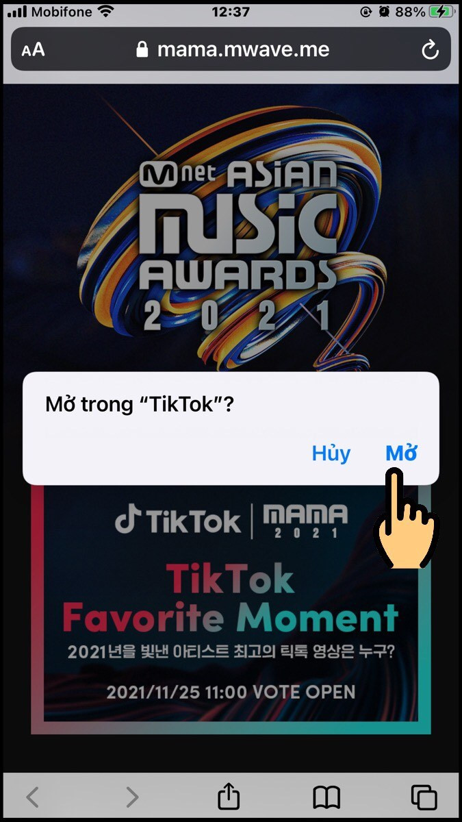 Alt text: Tìm kiếm TikTok Favorite Moment