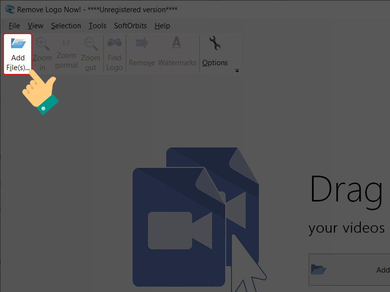 Alt: Thêm file video vào Remove Logo Now
