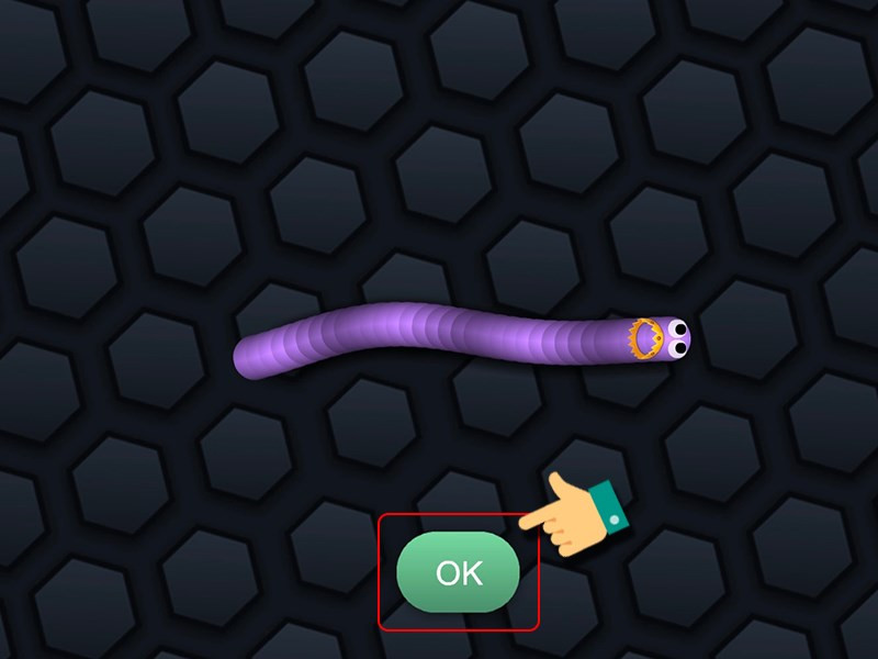 alt: Xác nhận quà tặng trong Slither.io