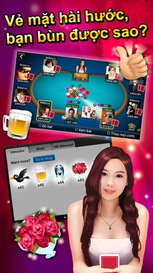 Ảnh chụp màn hình game Ông trùm Poker