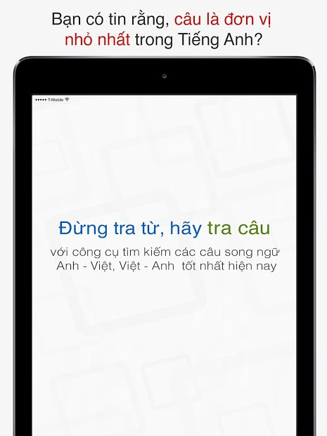 Ảnh chụp màn hình ứng dụng Tra Câu