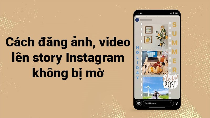 Ảnh minh họa Story Instagram bị mờ