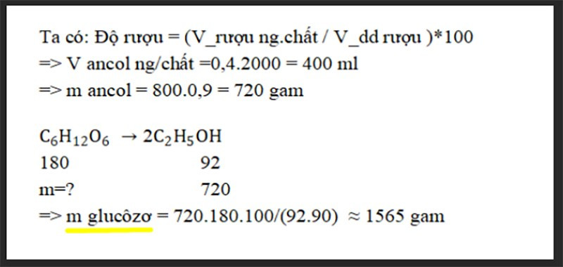 Độ Rượu Là Gì? Công Thức Tính Độ Rượu và Bài Tập Vận Dụng