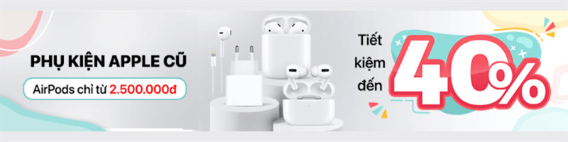 Banner quảng cáo phụ kiện Apple