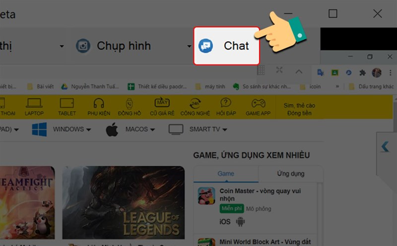 Bật khung chat để trao đổi công việc dễ dàng