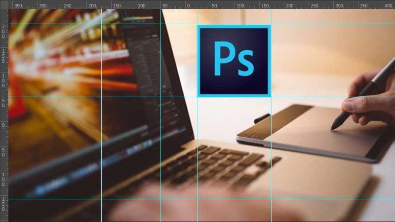 Bật thước đo trong Photoshop