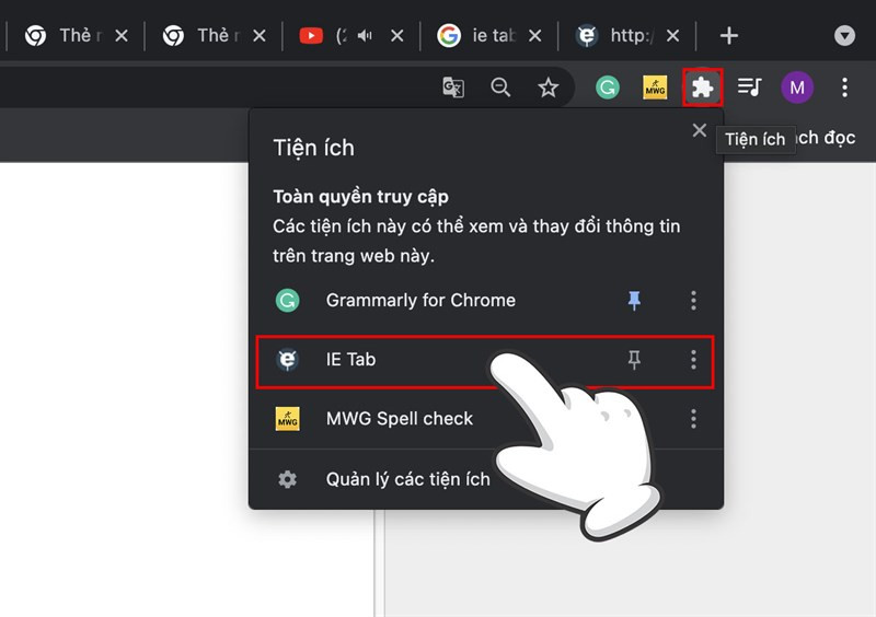 Hướng Dẫn Cài Đặt Và Sử Dụng IE Tab Trên Google Chrome