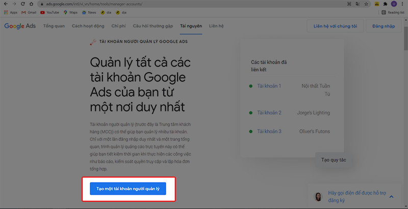 Hướng Dẫn Tạo Tài Khoản Google Ads Chi Tiết Từ A-Z