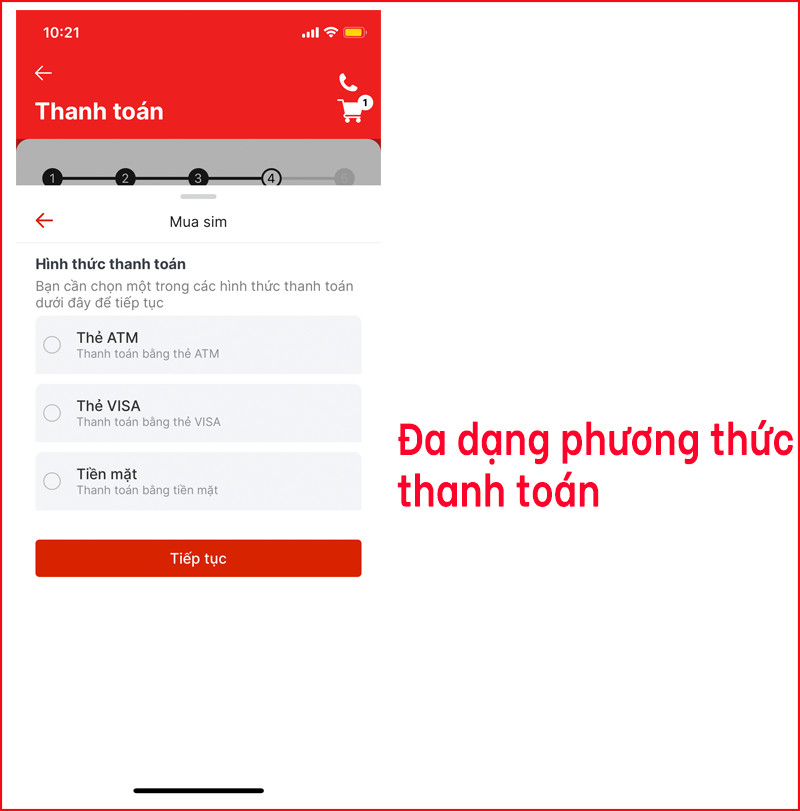 Các phương thức thanh toán trên Reddi