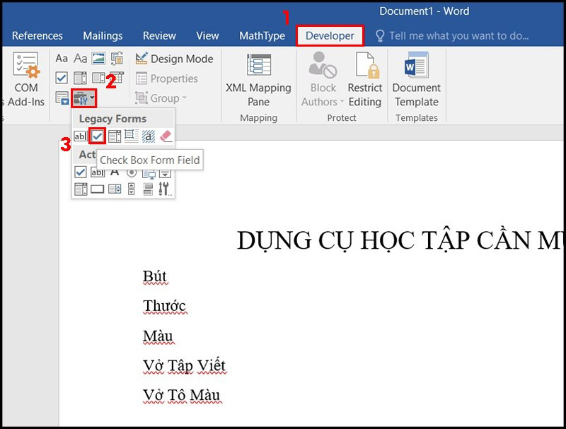 Hướng Dẫn Tạo Checkbox Trong Word Đơn Giản Và Nhanh Chóng