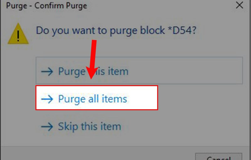 Cách xóa layer bằng lệnh Purge