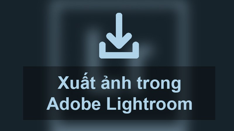 Cách xuất ảnh Lightroom trên điện thoại