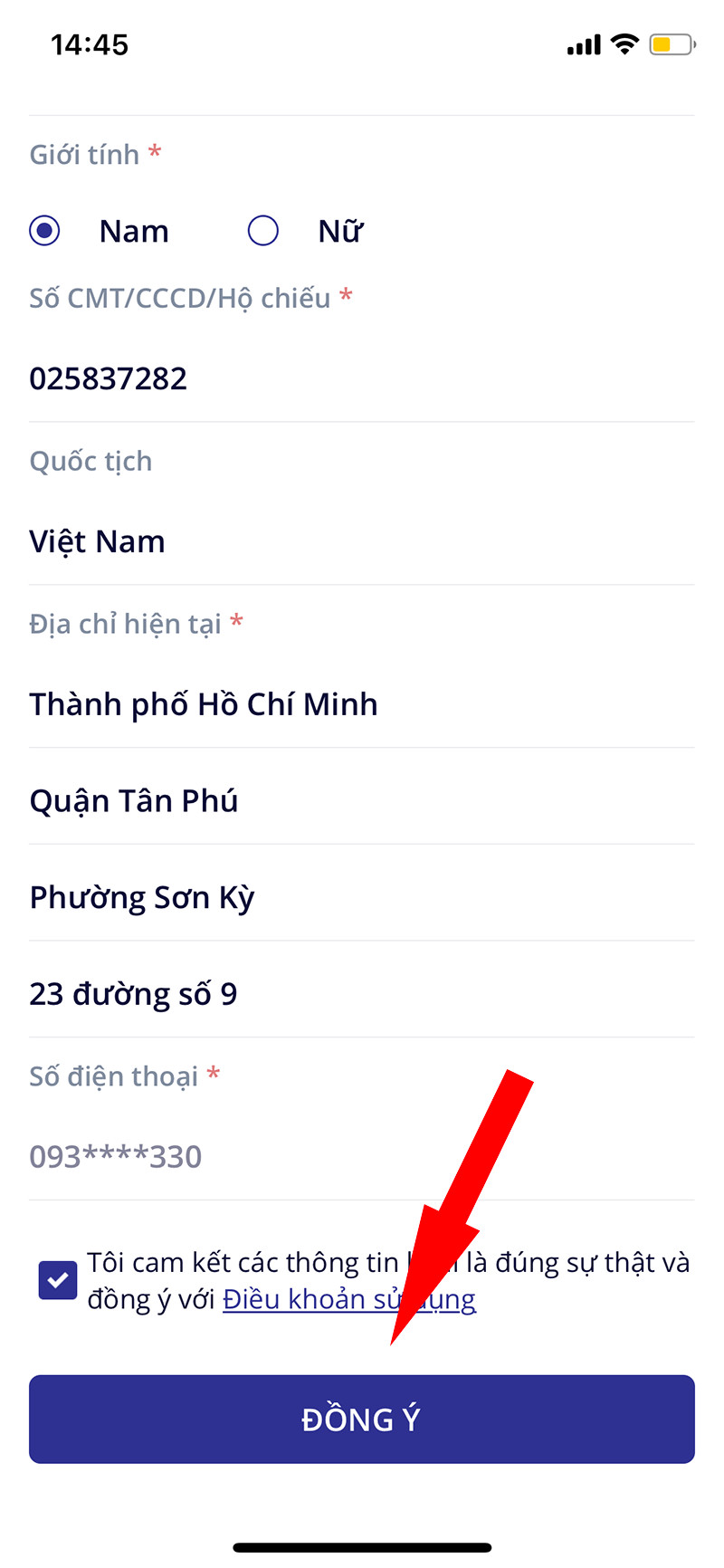 Cập nhật thông tin