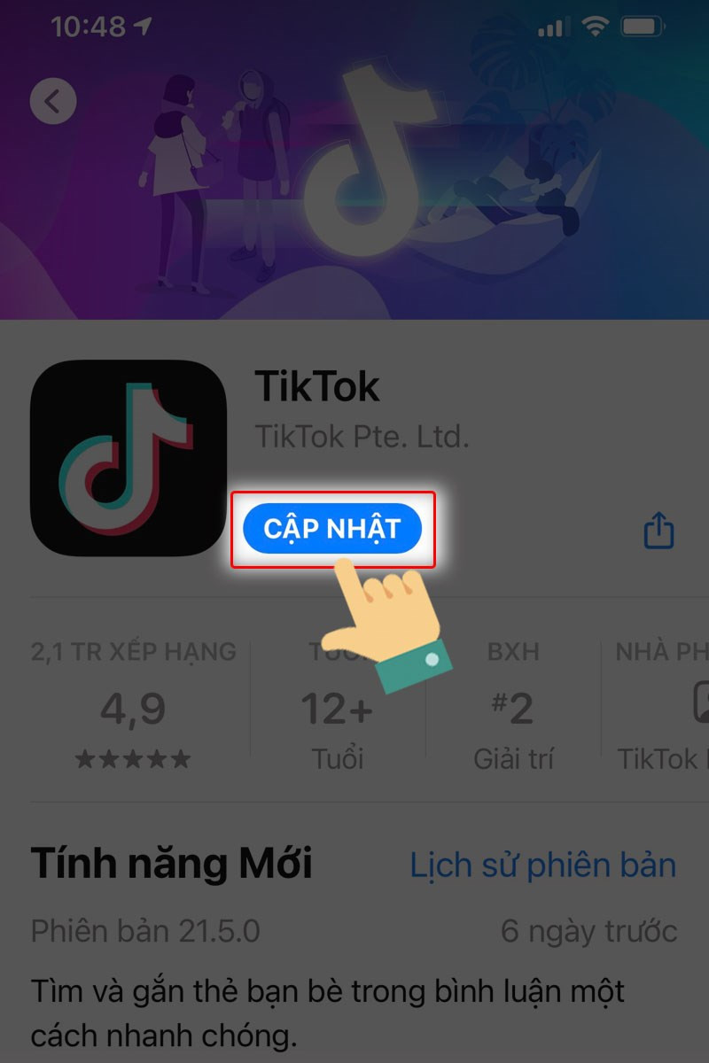 Cập nhật TikTok