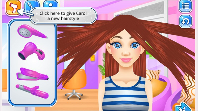 Cắt t&oacute;c cho Carol 