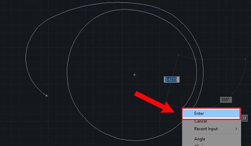 C&aacute;ch vẽ đường cong trong Cad bằng lệnh Pline