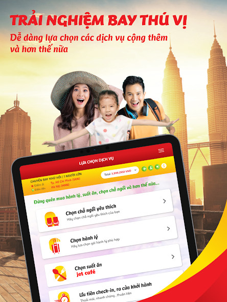 Check-in online trên ứng dụng Vietjet Air